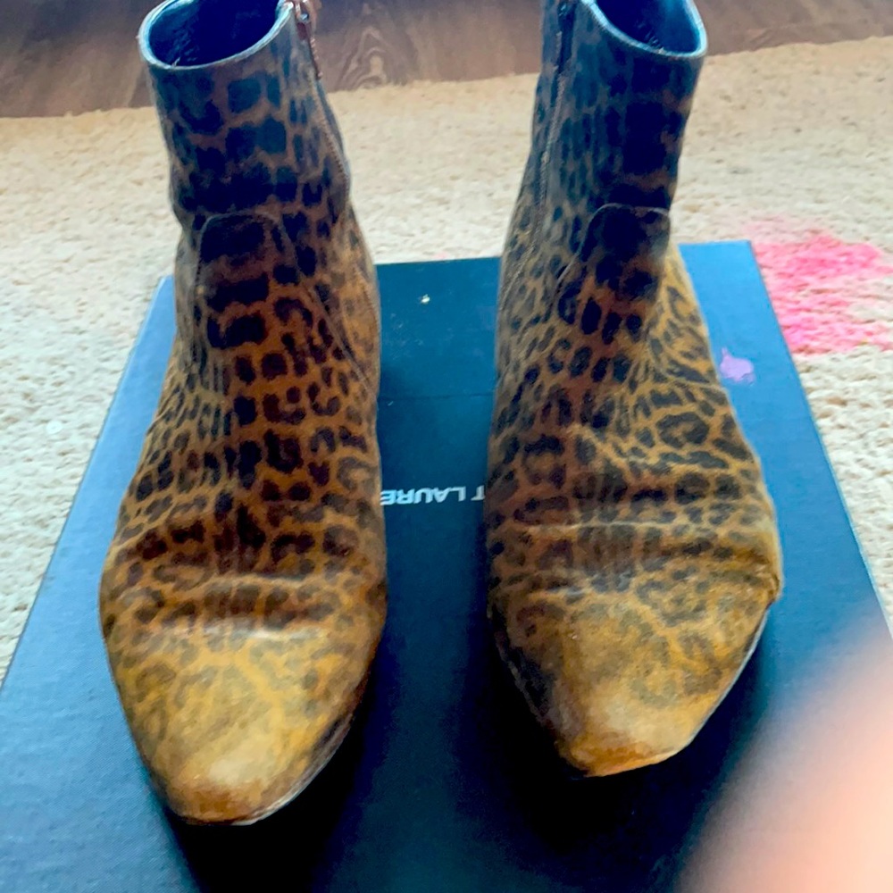 COPY - Saint Laurent Devon Boot Leopard Suede size 42.5
